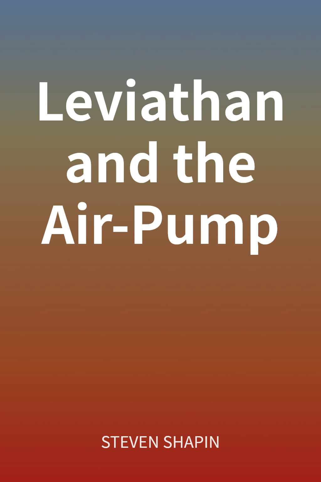 Leviathan and the Air-Pump cover