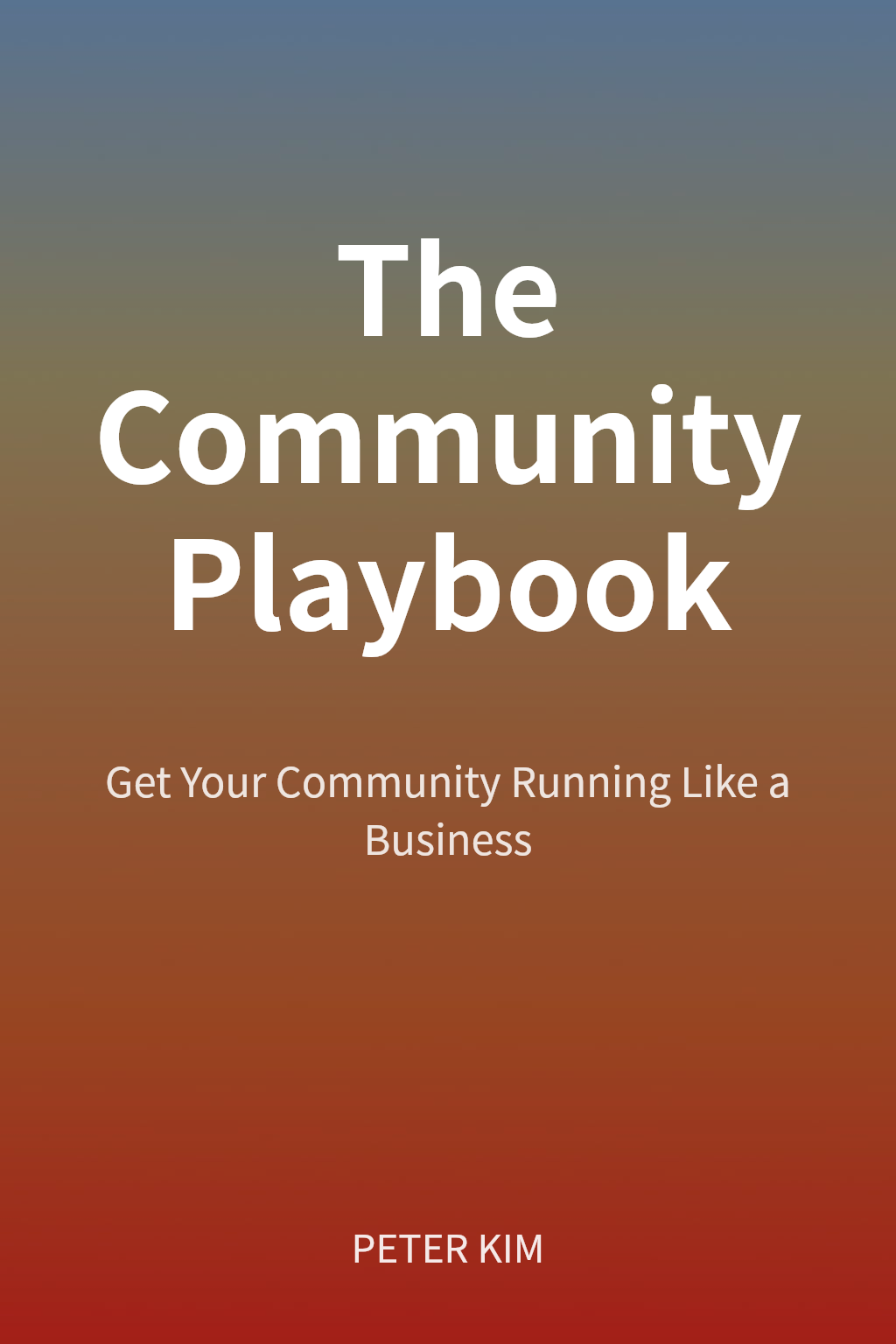 The Community Playbook cover