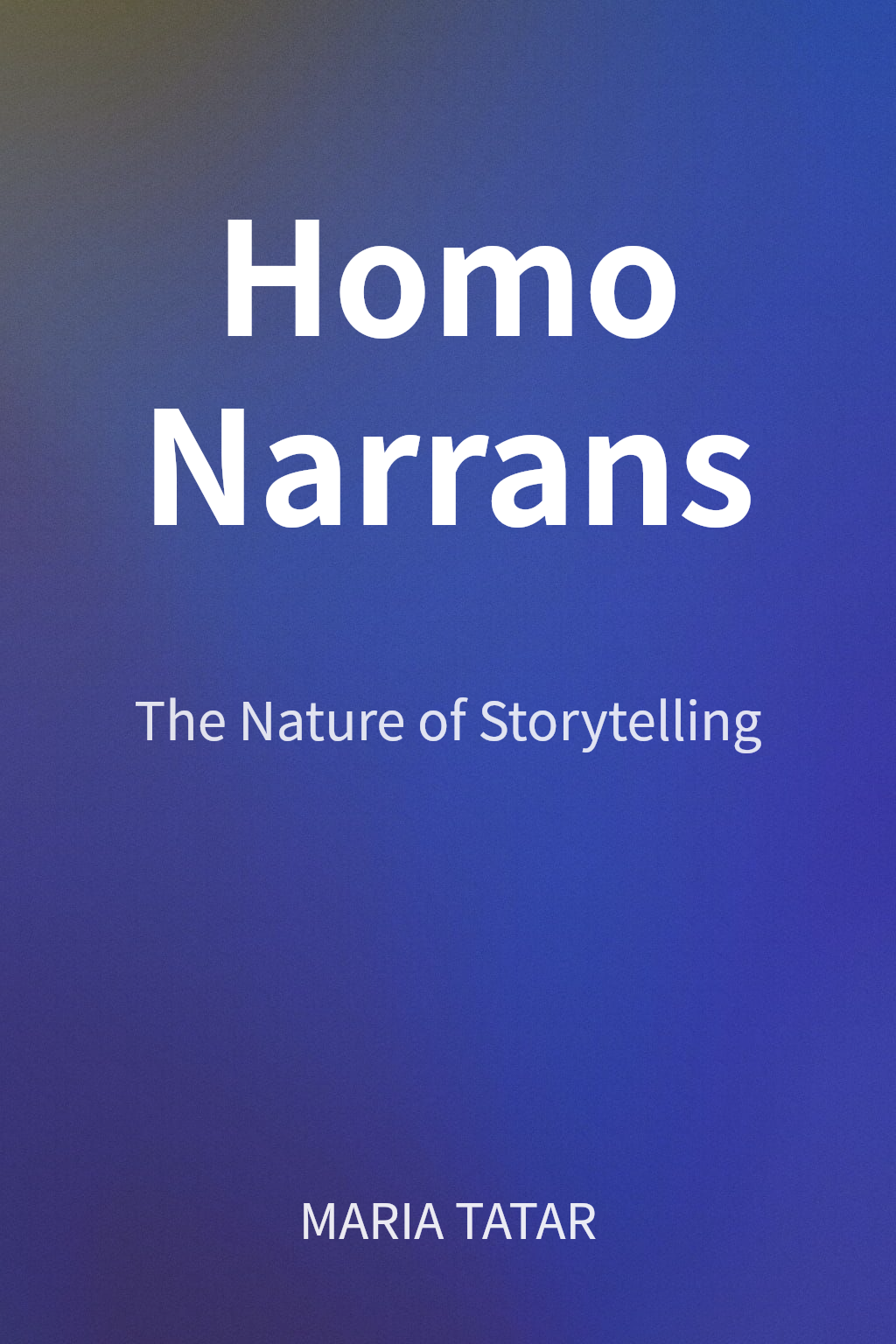 Homo Narrans cover