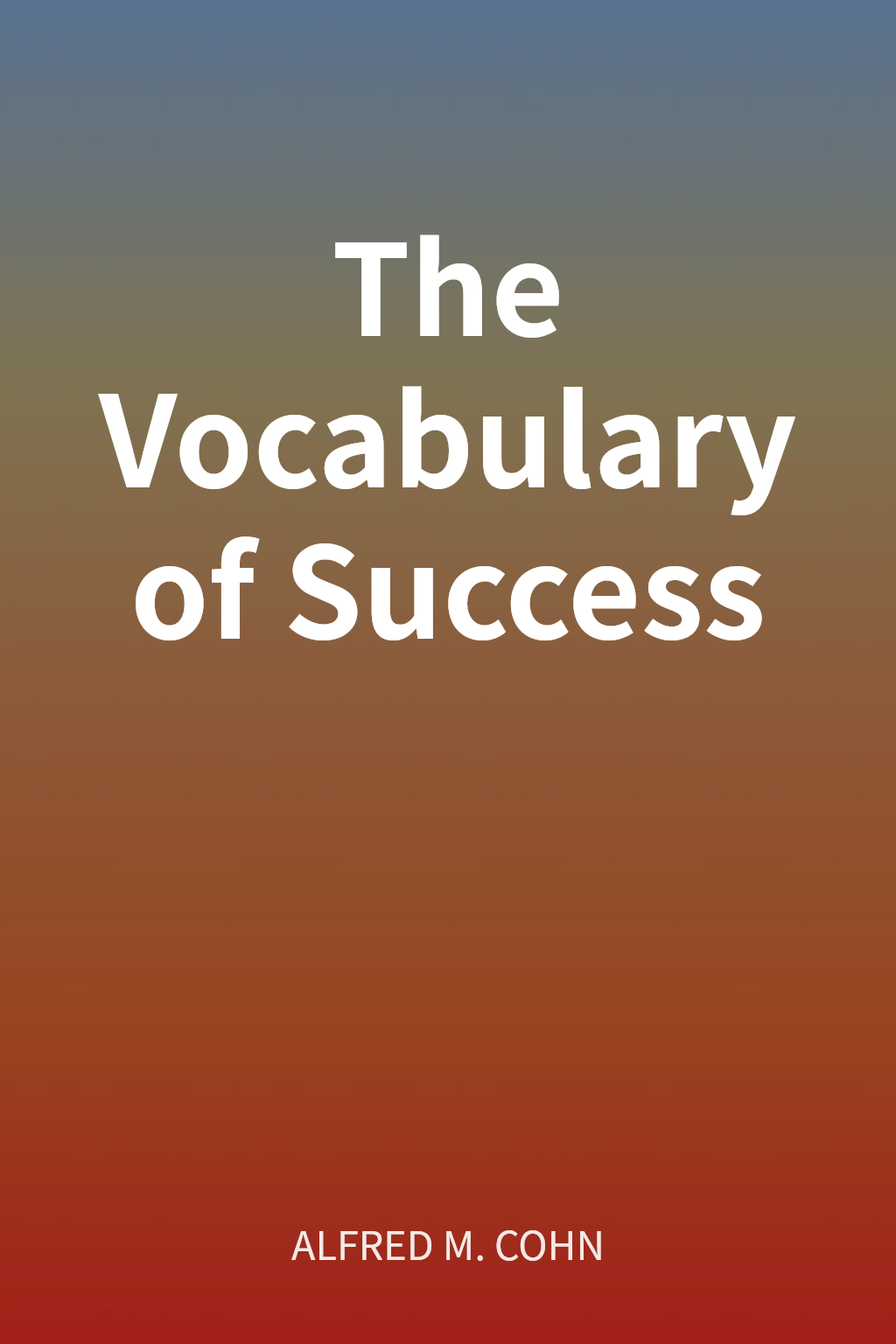 The Vocabulary of Success cover