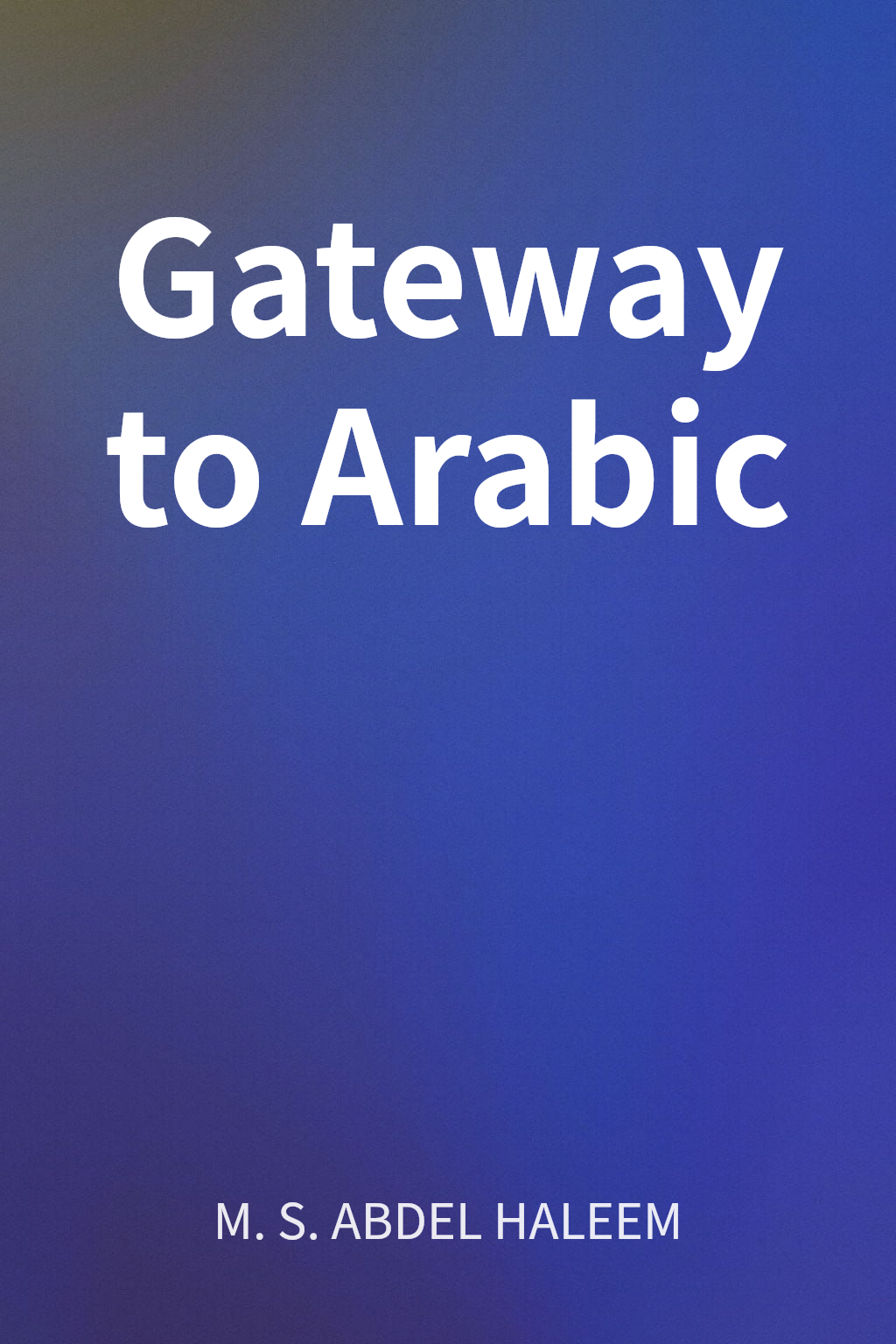 Gateway to Arabic cover
