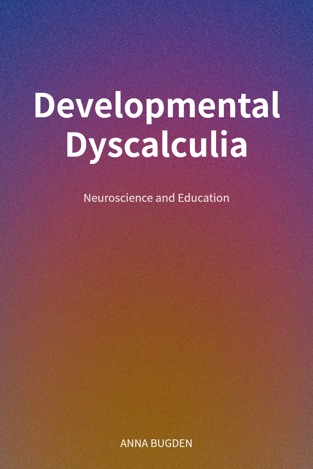 Developmental Dyscalculia cover