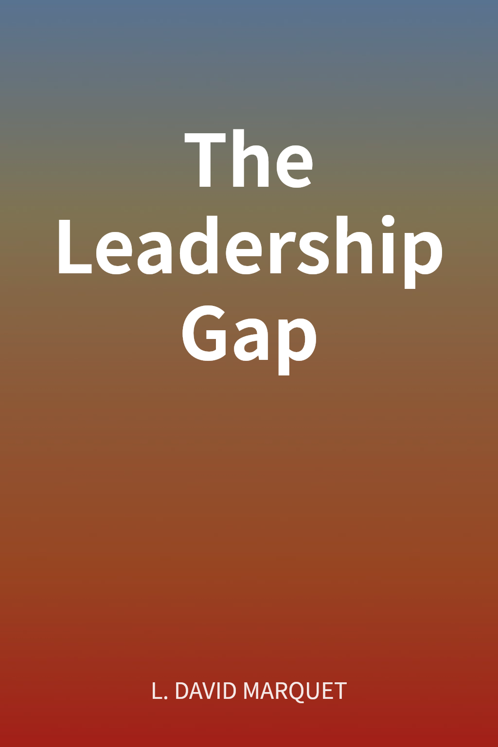 The Leadership Gap cover