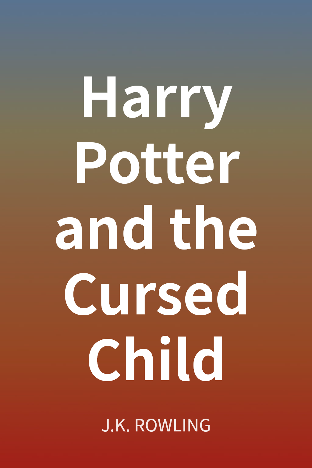 Harry Potter and the Cursed Child cover