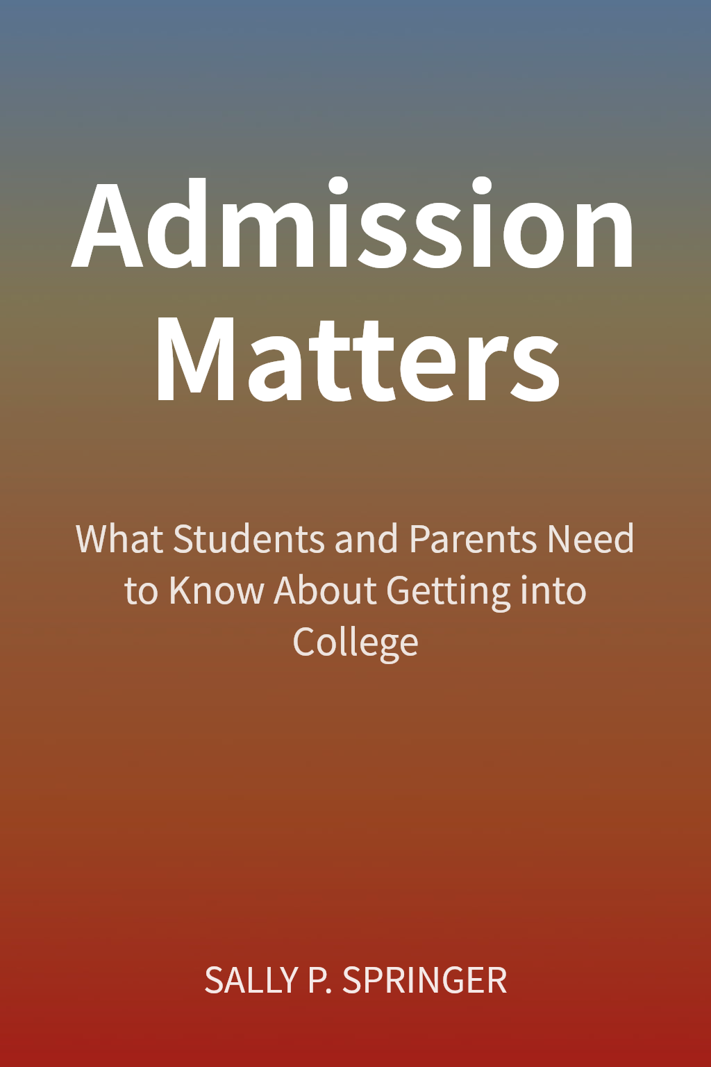 Admission Matters cover