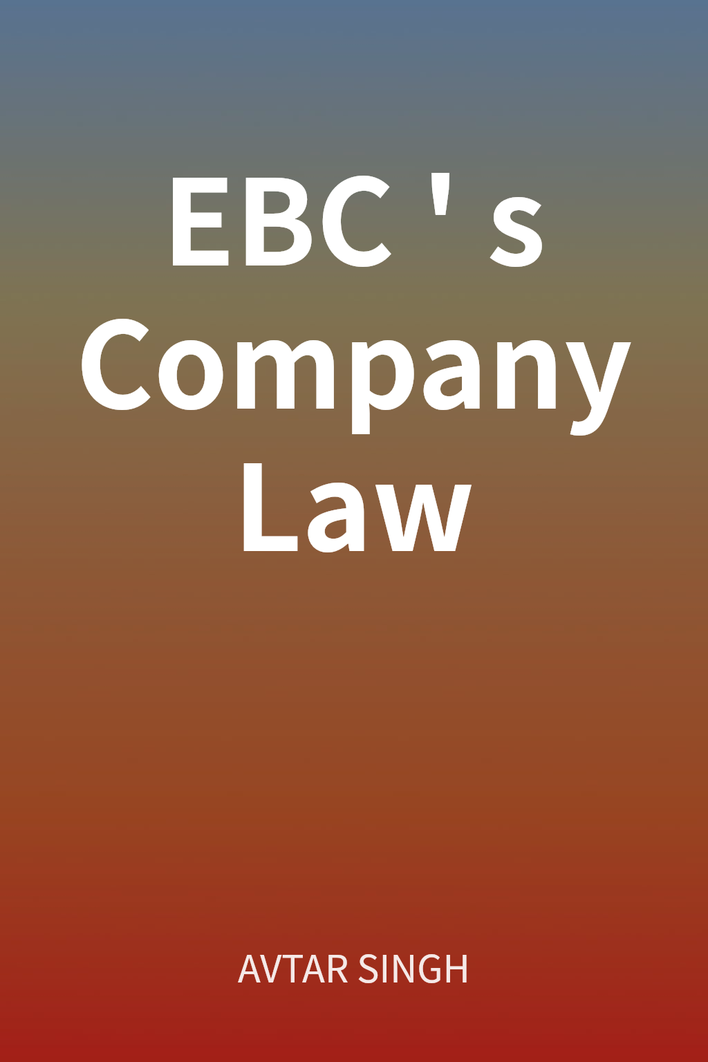 EBC's Company Law cover