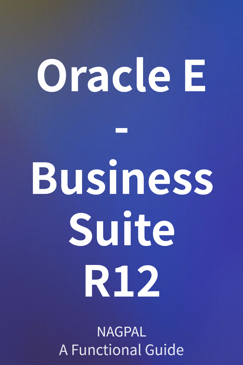 Oracle E‑Business Suite R12 cover