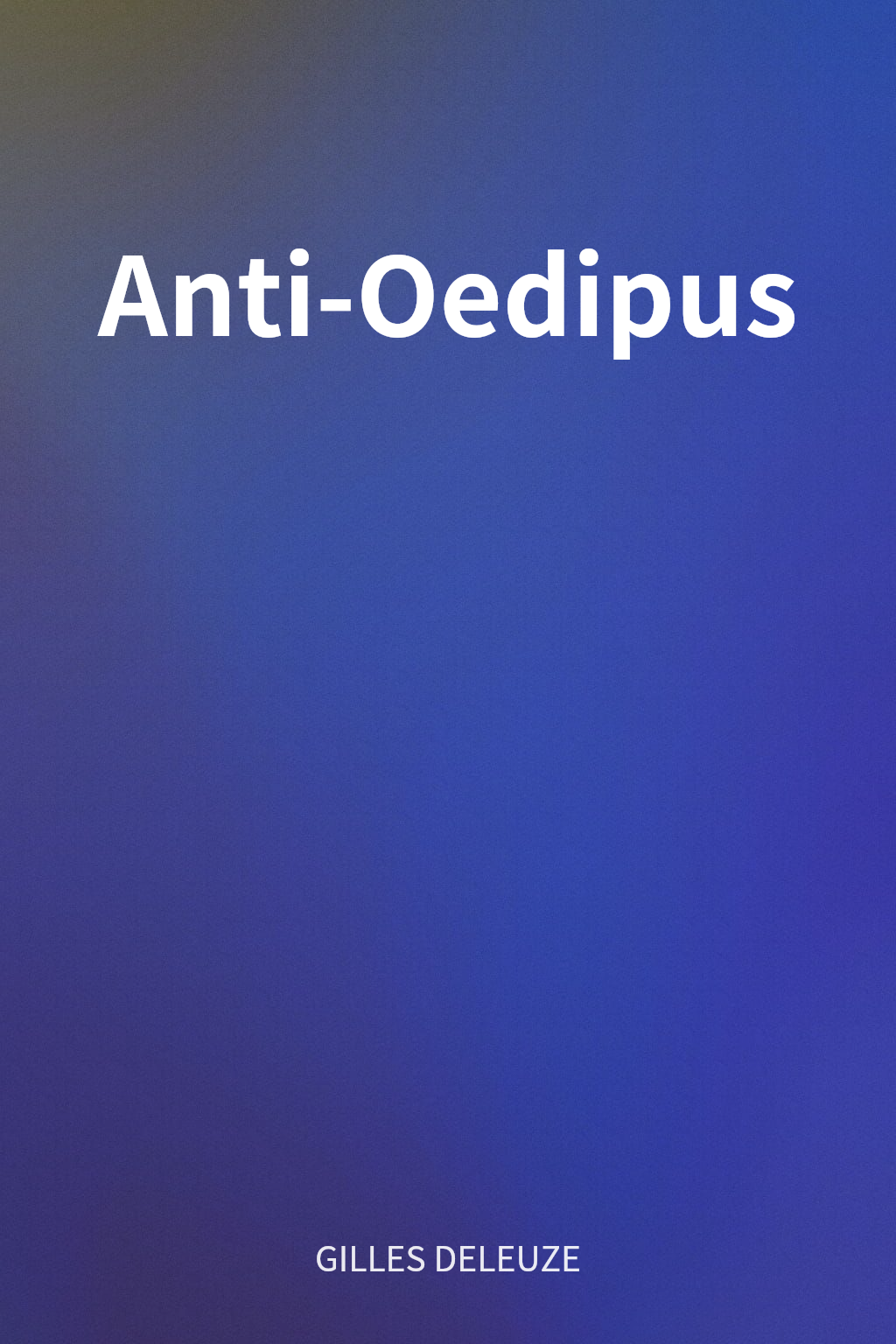 Anti-Oedipus cover