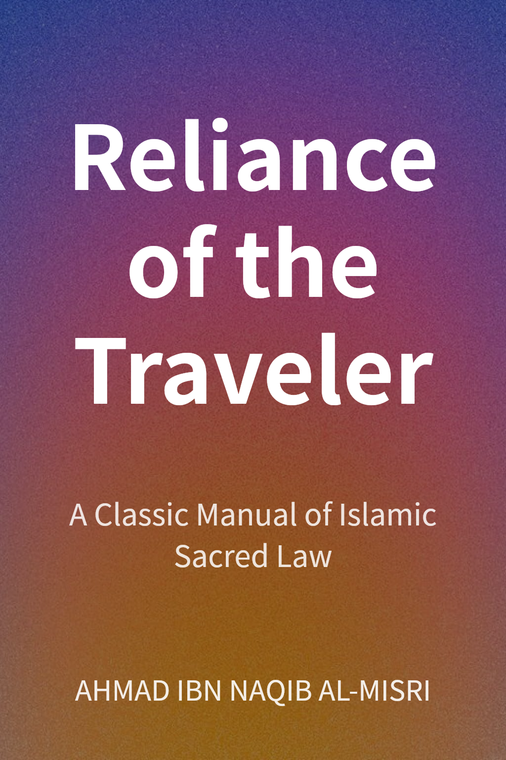 Reliance of the Traveler cover