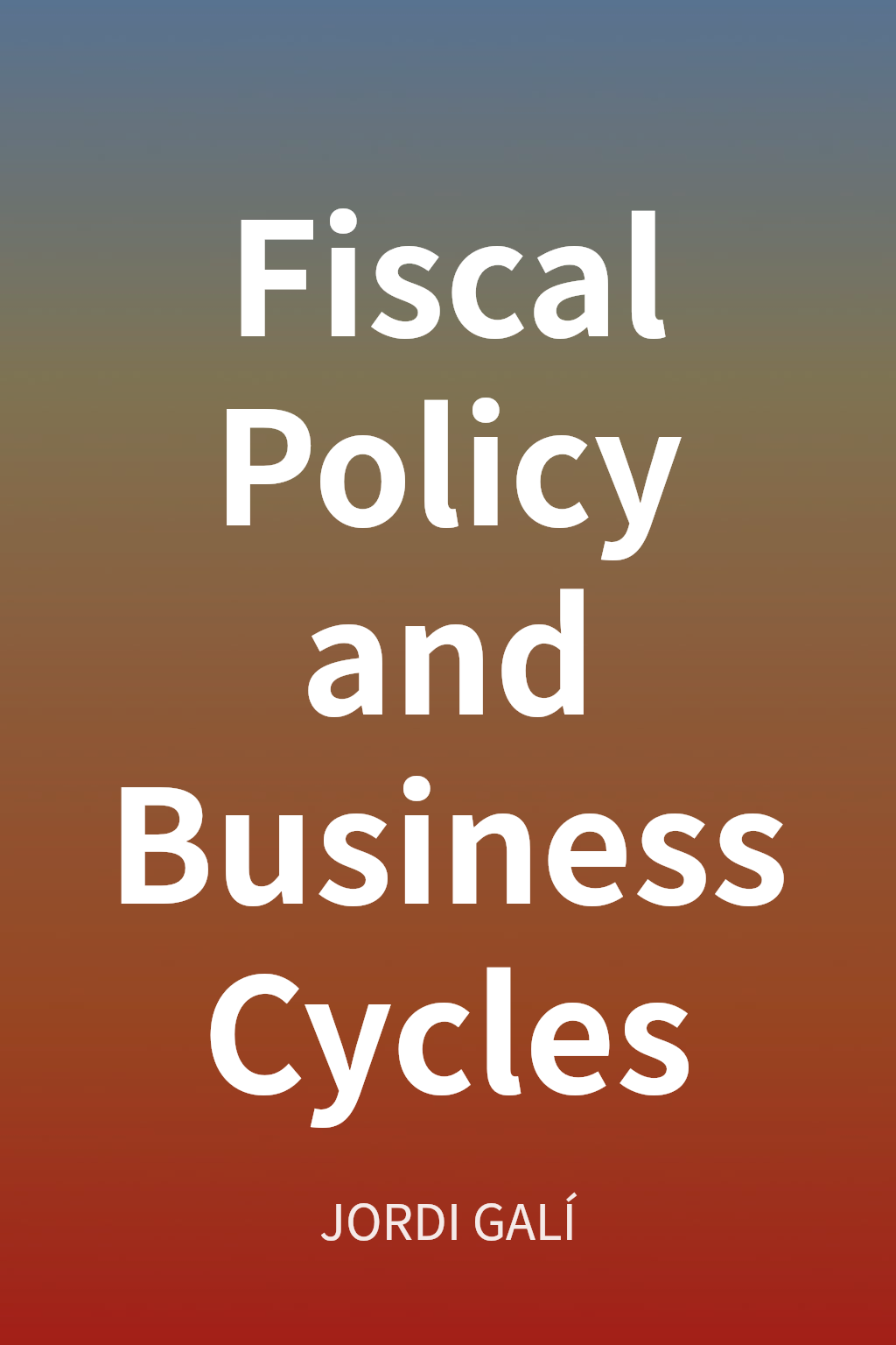 Fiscal Policy and Business Cycles cover