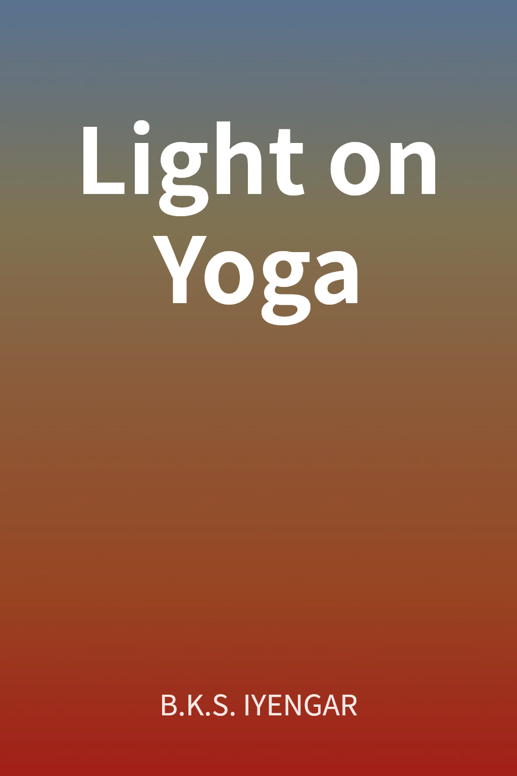 Light on Yoga cover