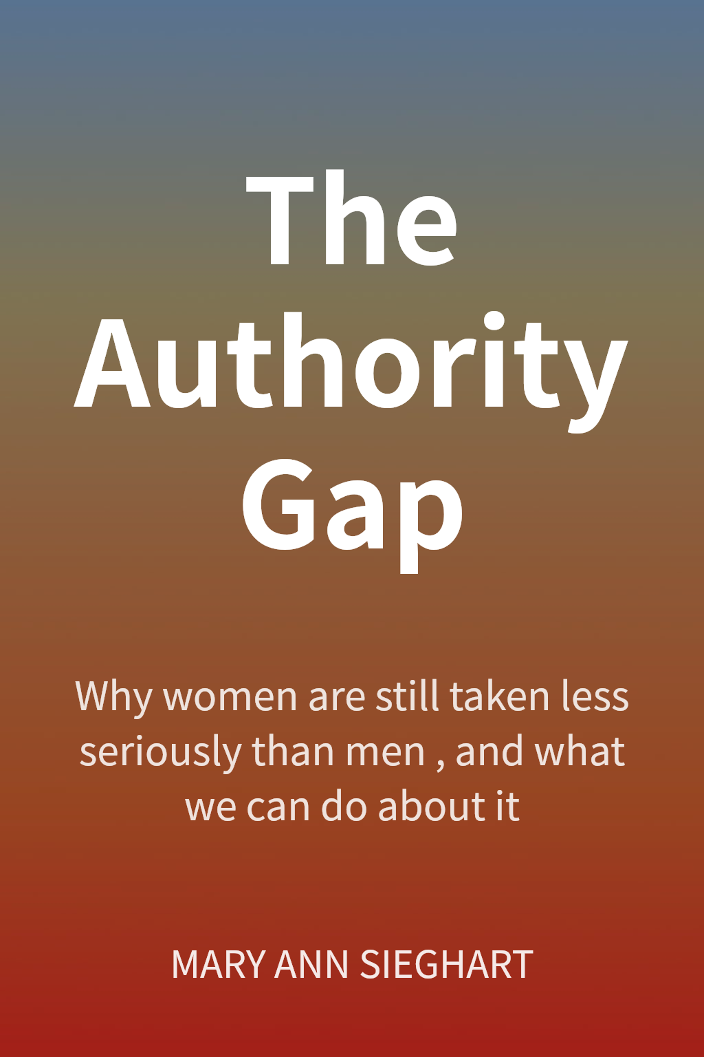 The Authority Gap cover