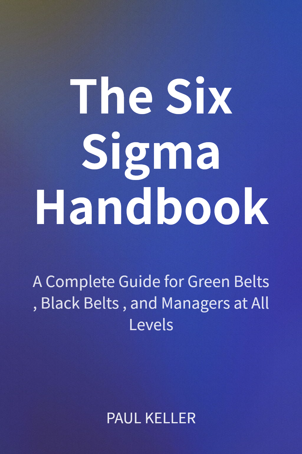 The Six Sigma Handbook cover