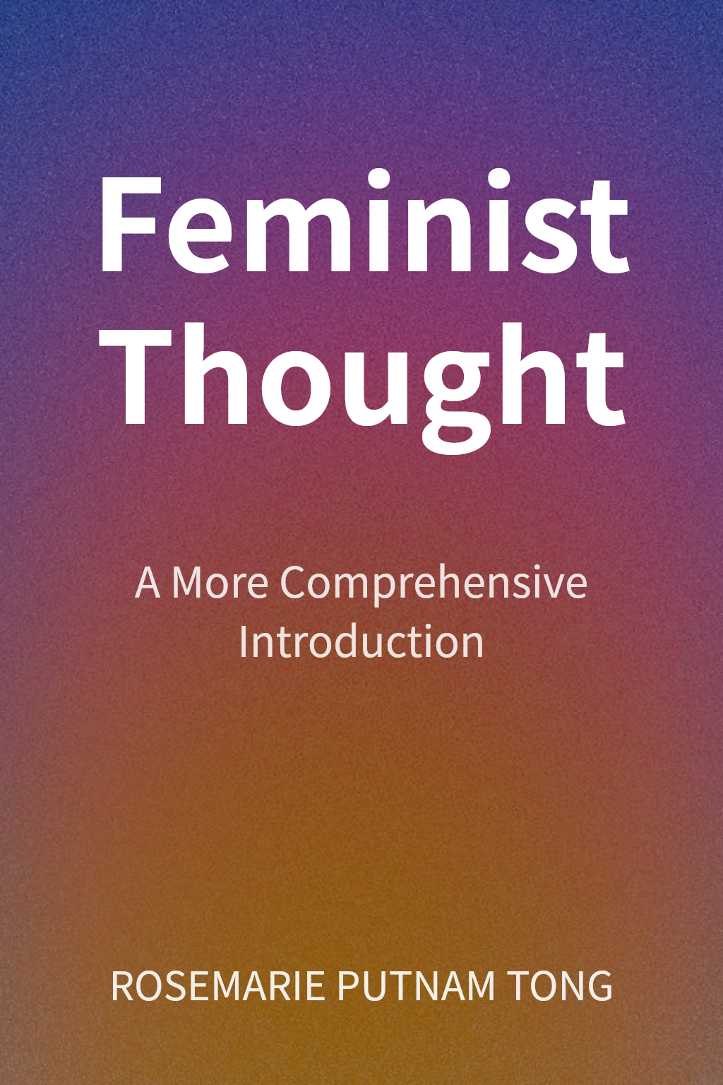 Feminist Thought cover