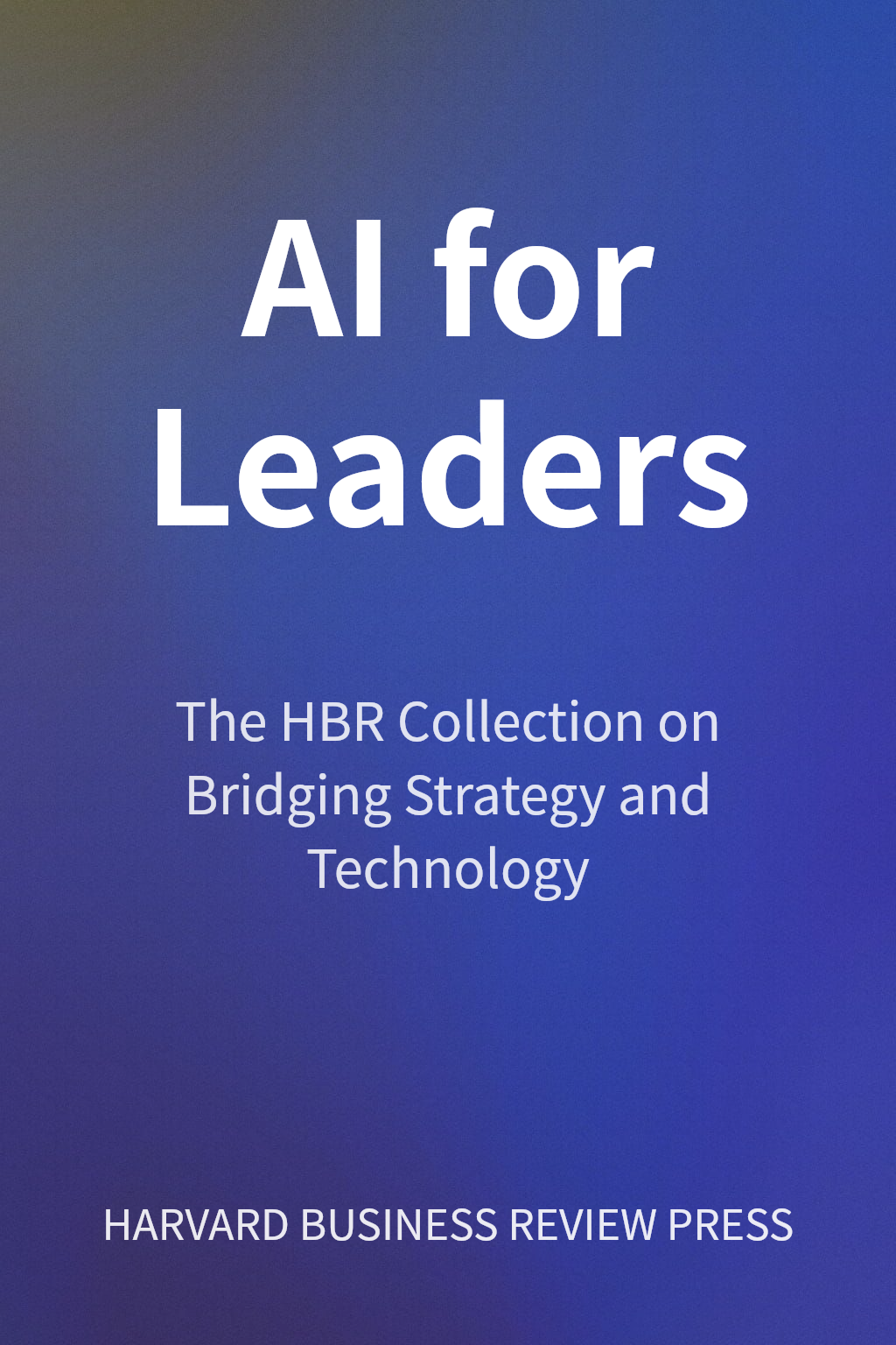 AI for Leaders cover