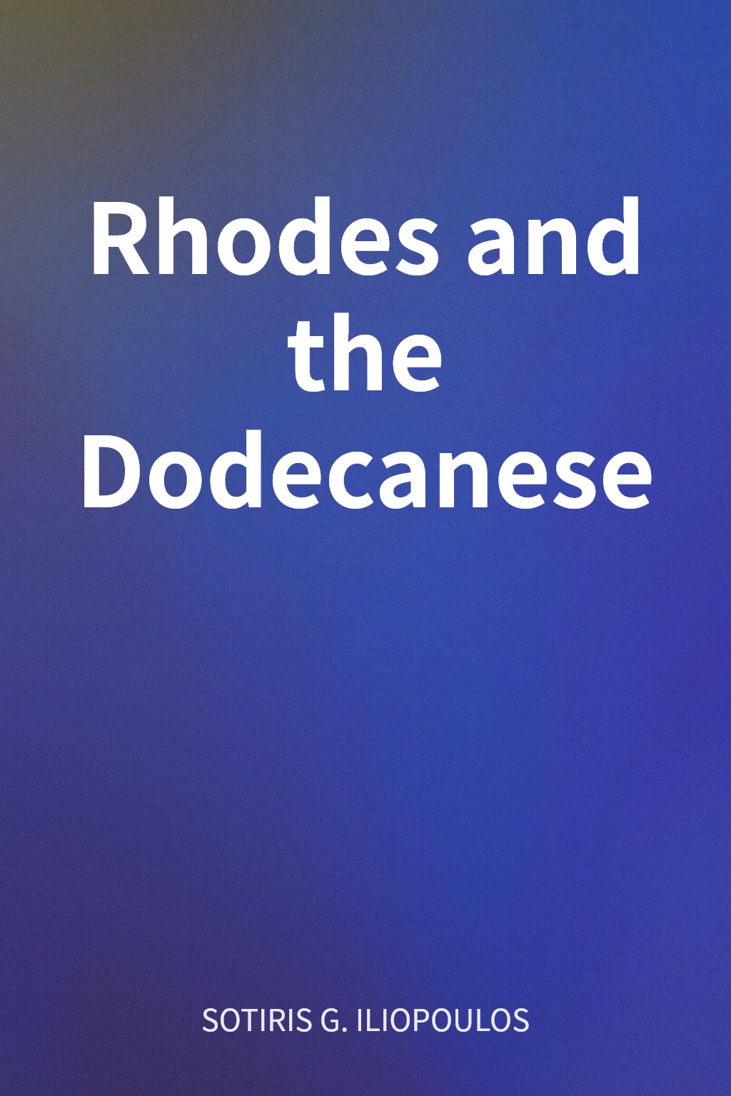 Rhodes and the Dodecanese cover