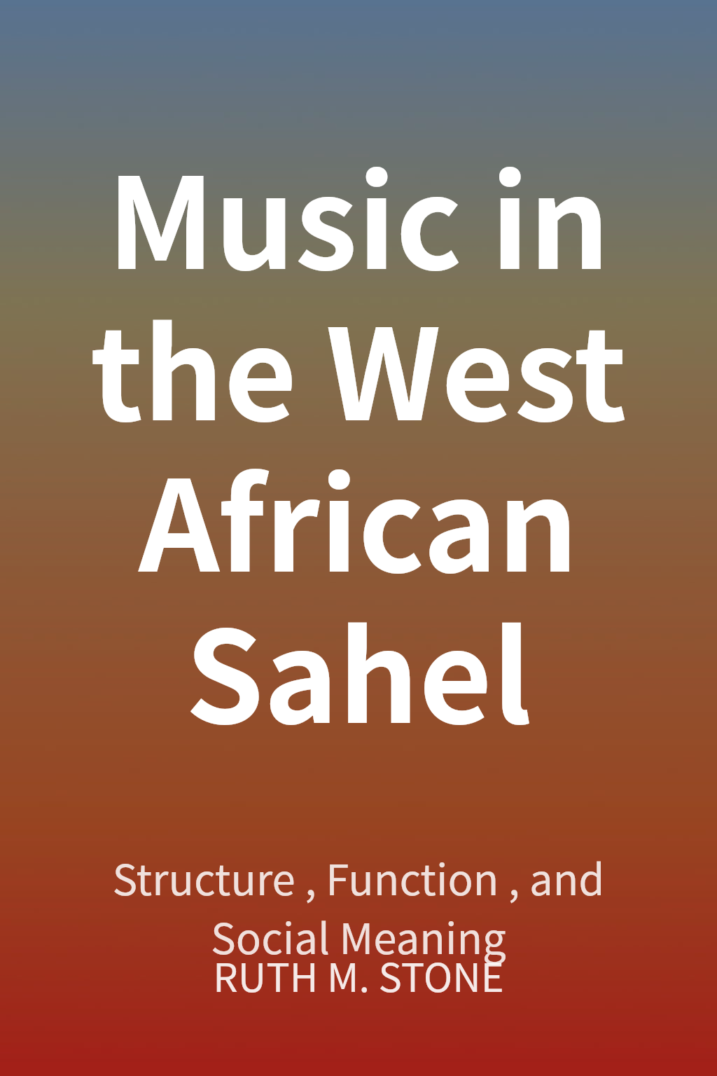Music in the West African Sahel cover