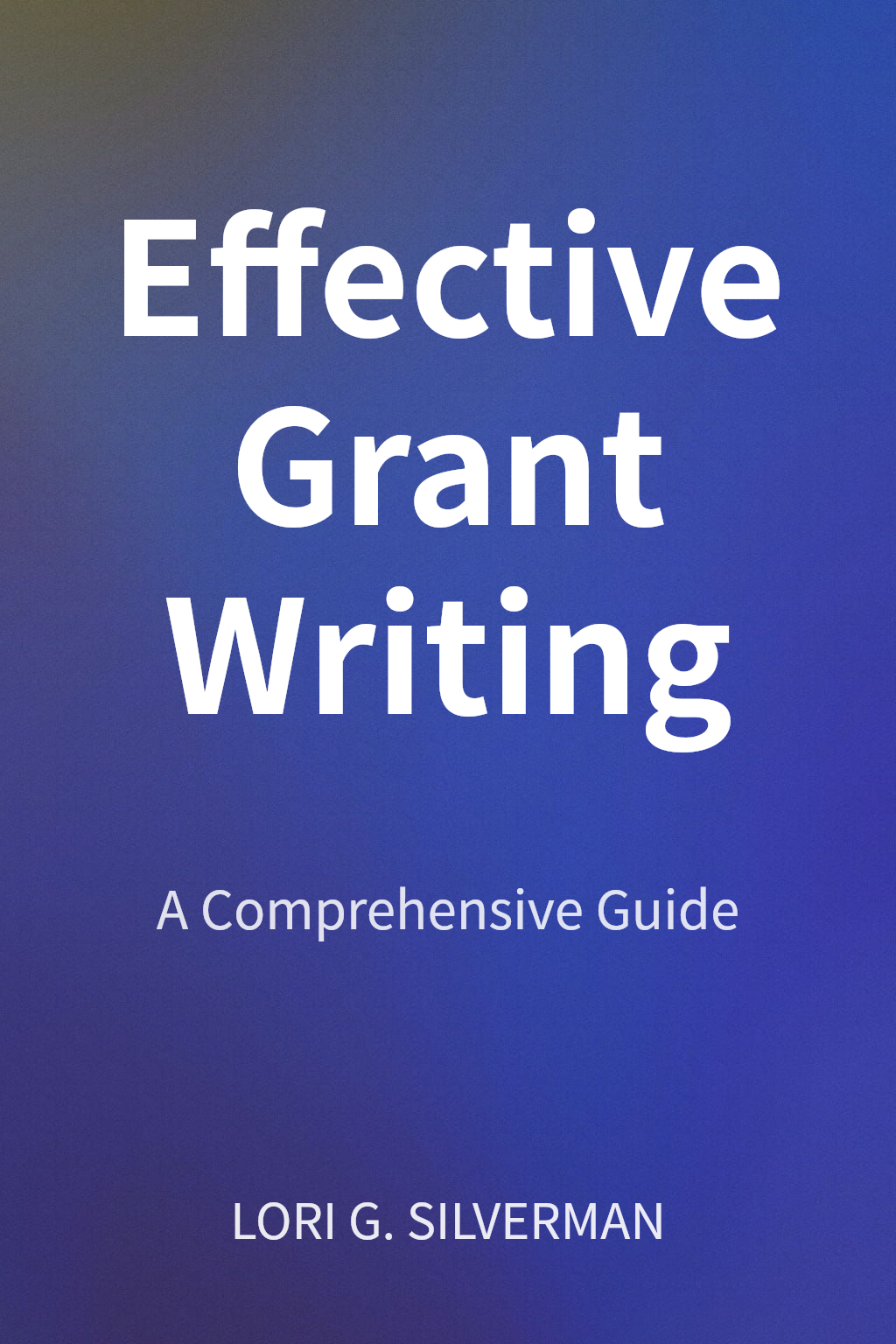 Effective Grant Writing cover