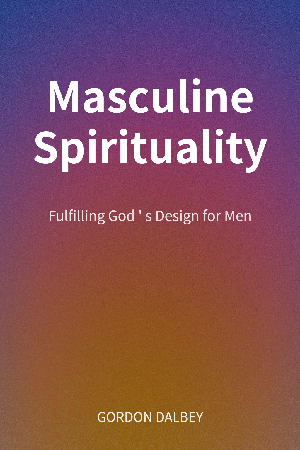 Masculine Spirituality cover