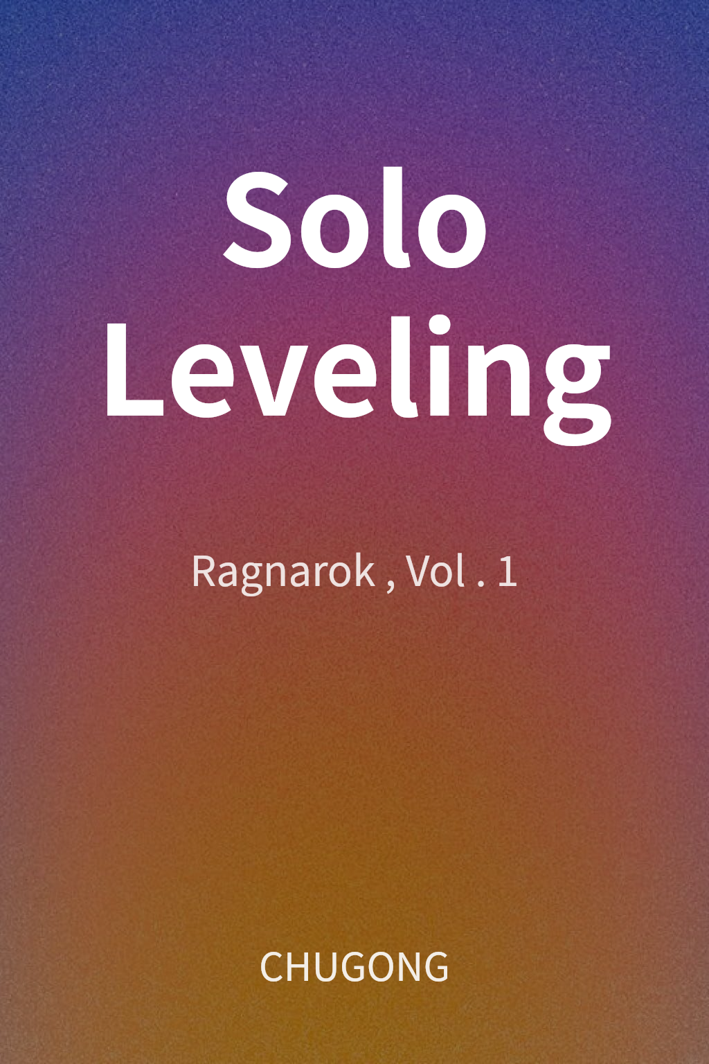 Solo Leveling cover