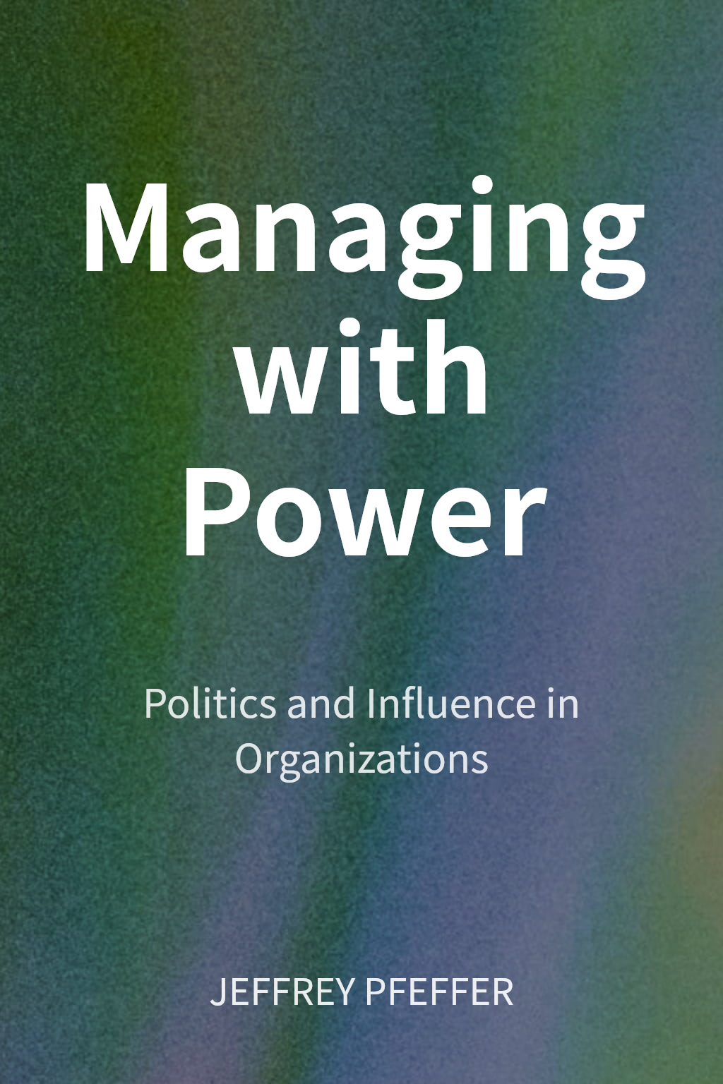 Managing with Power cover