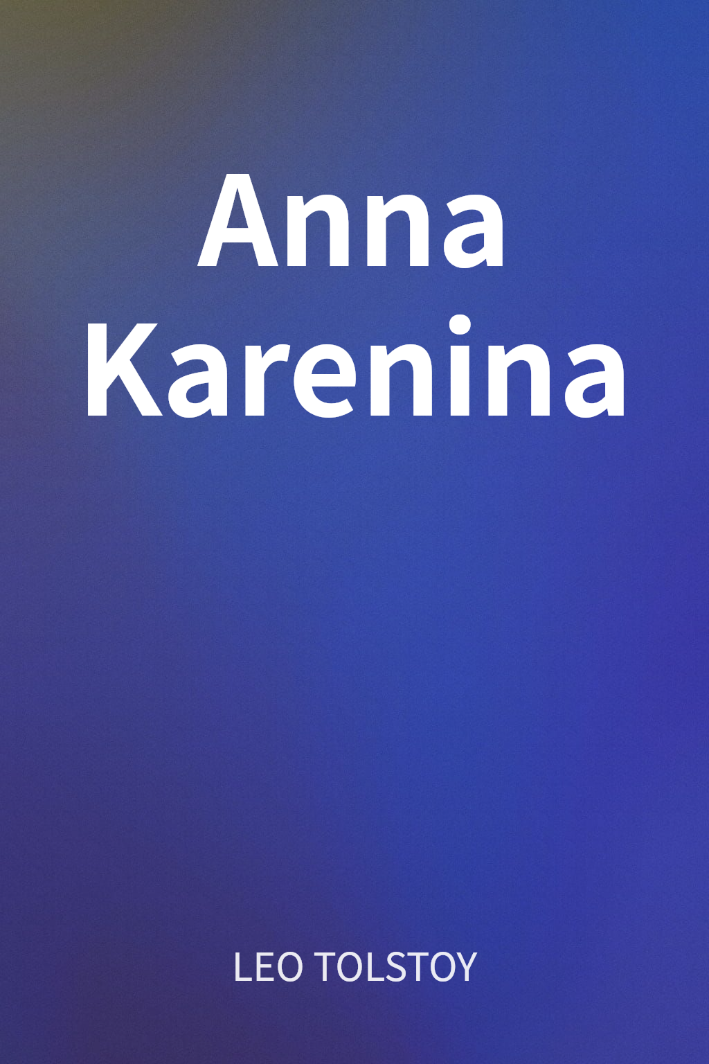 Anna Karenina cover
