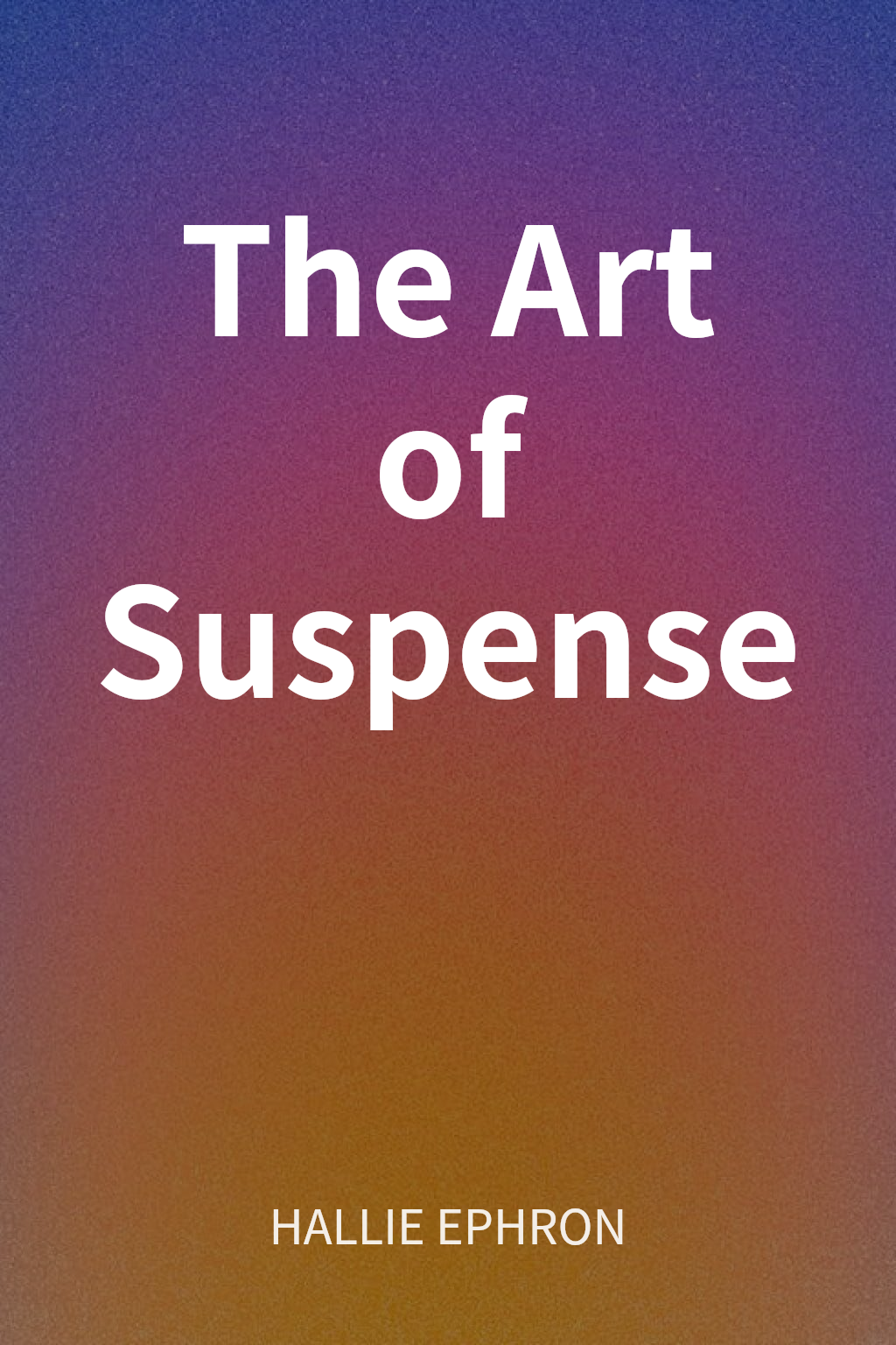 The Art of Suspense cover