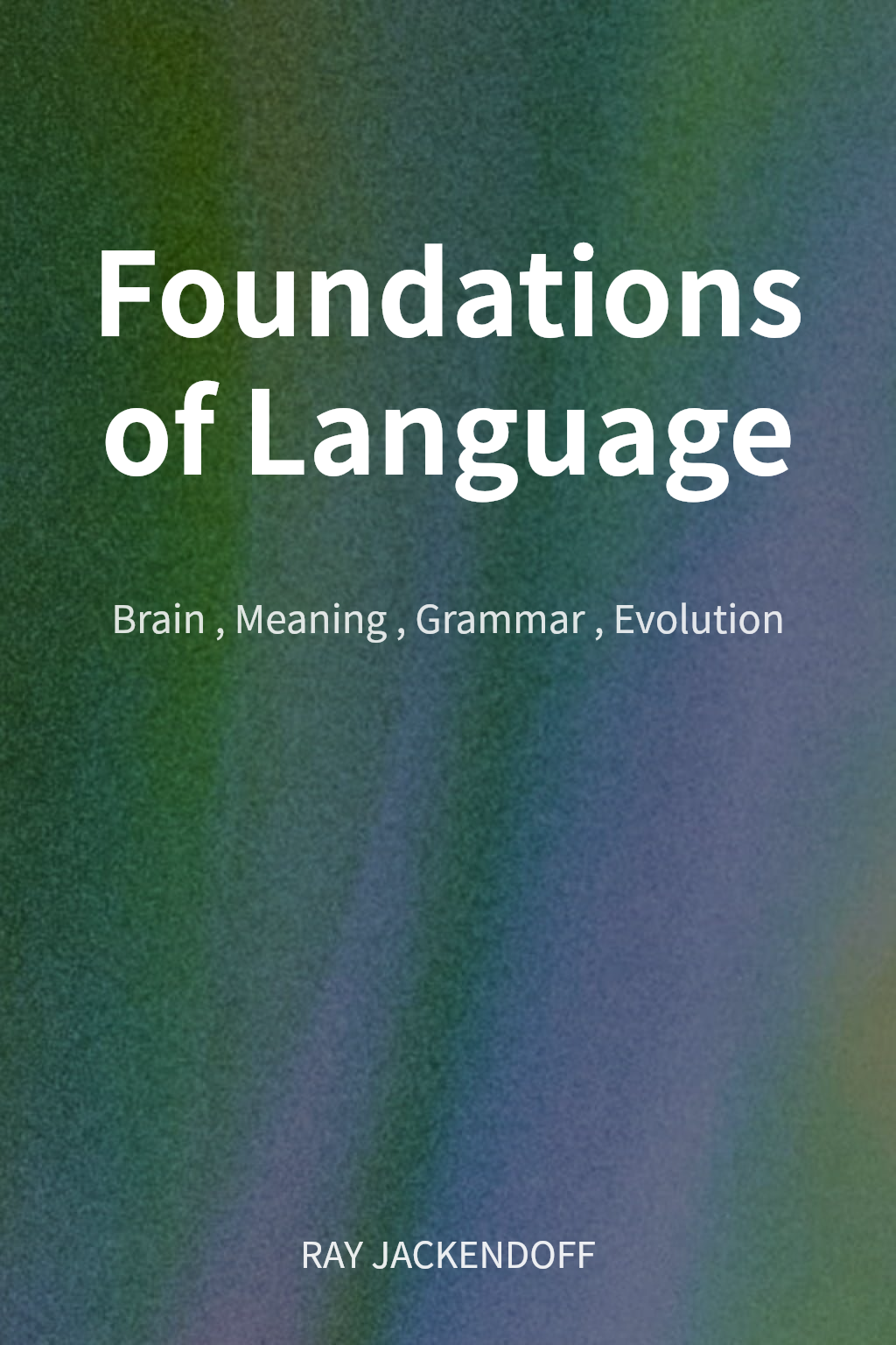 Foundations of Language cover