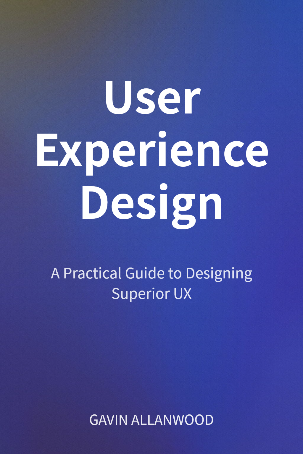 User Experience Design cover
