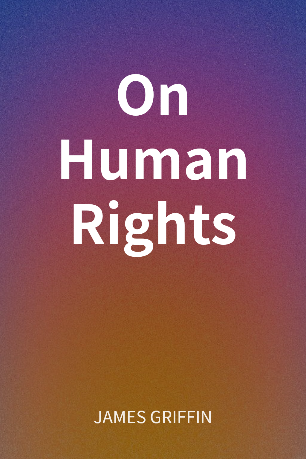 On Human Rights cover