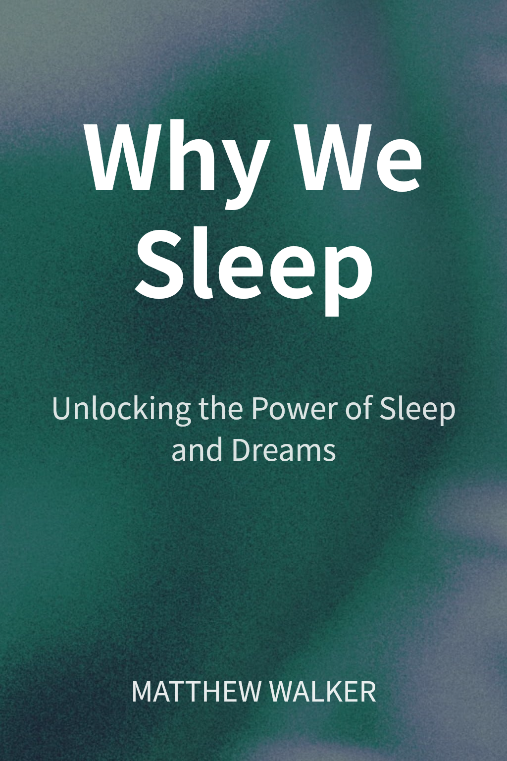 Why We Sleep cover