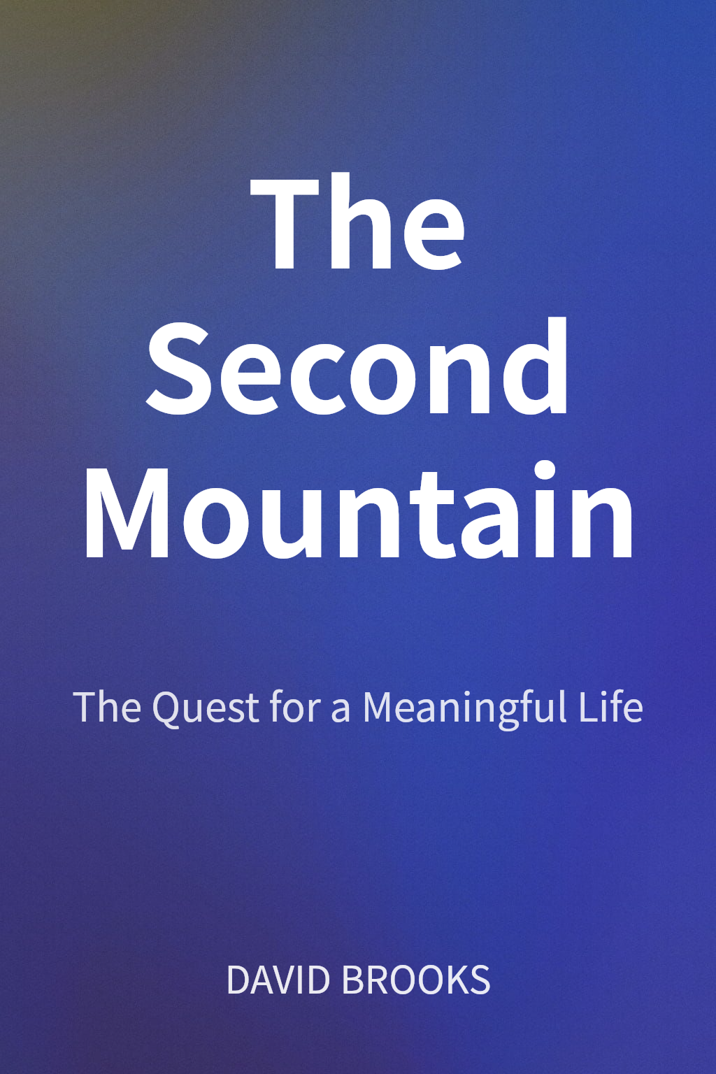 The Second Mountain cover