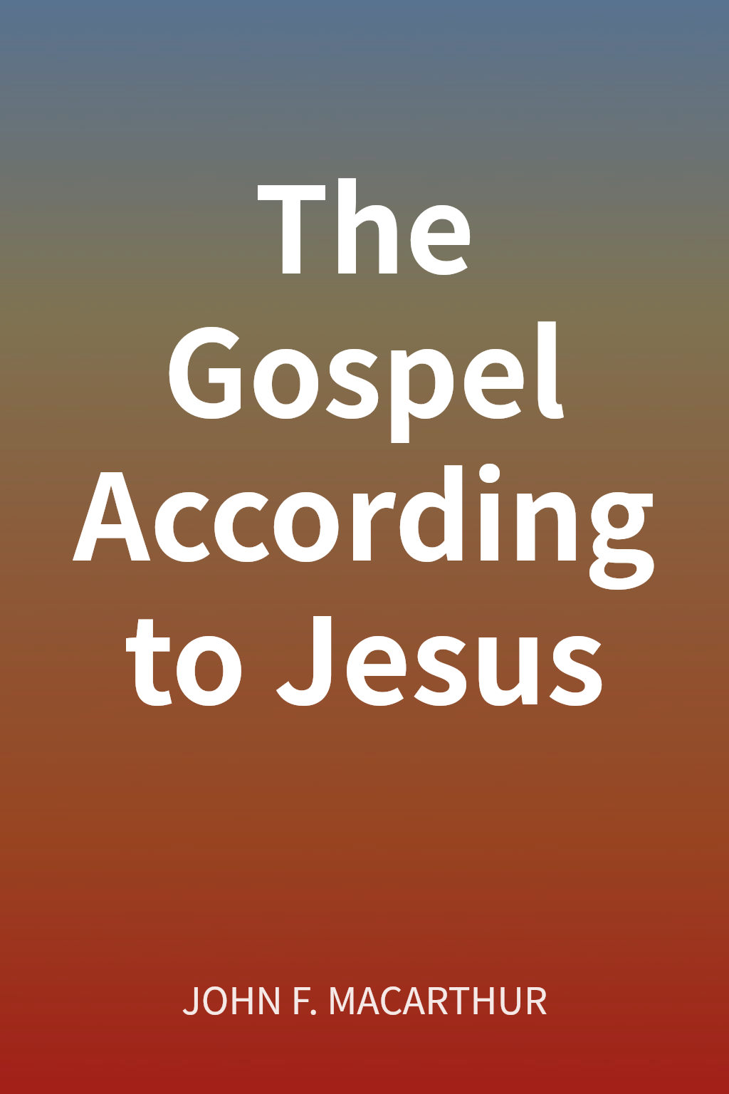 The Gospel According to Jesus cover