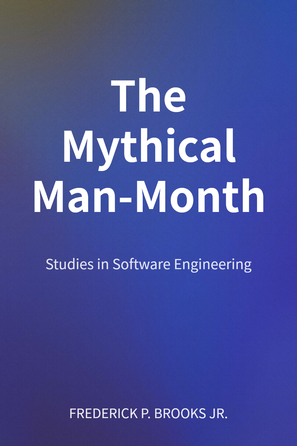 The Mythical Man-Month cover