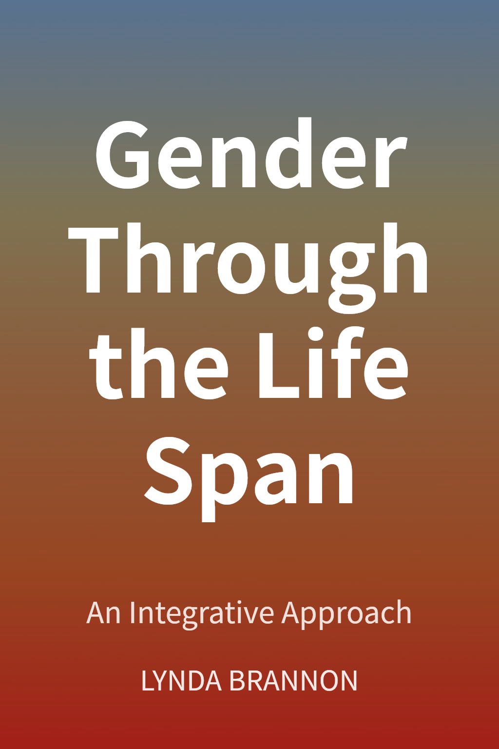 Gender Through the Life Span cover