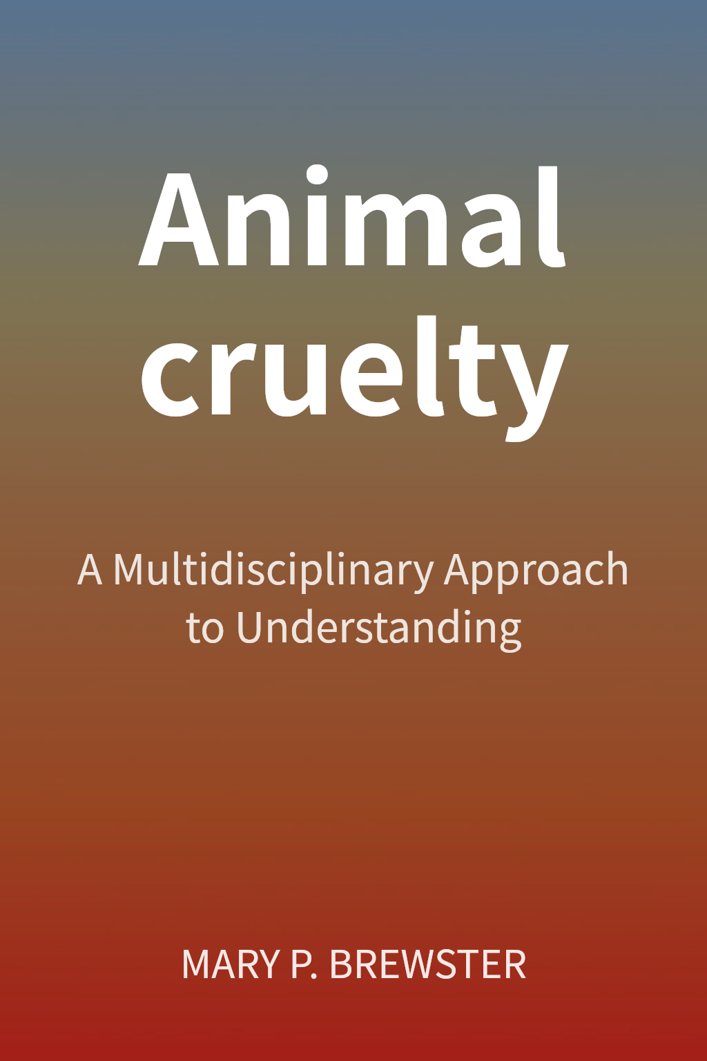 Animal cruelty cover