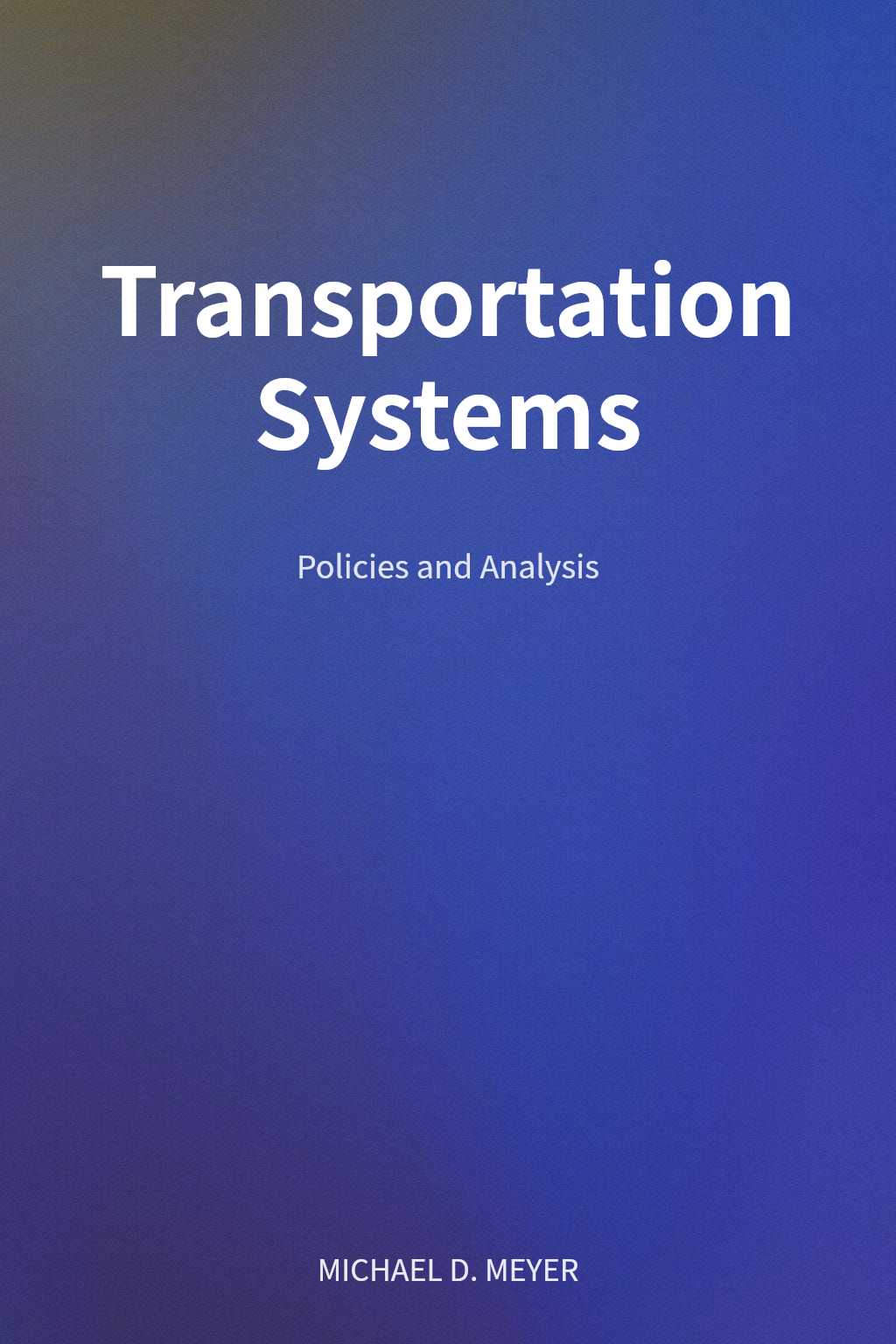 Transportation Systems cover