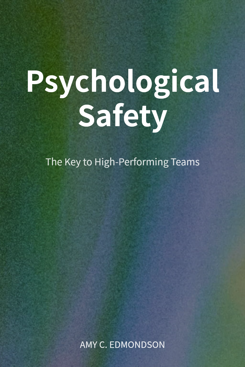 Psychological Safety cover