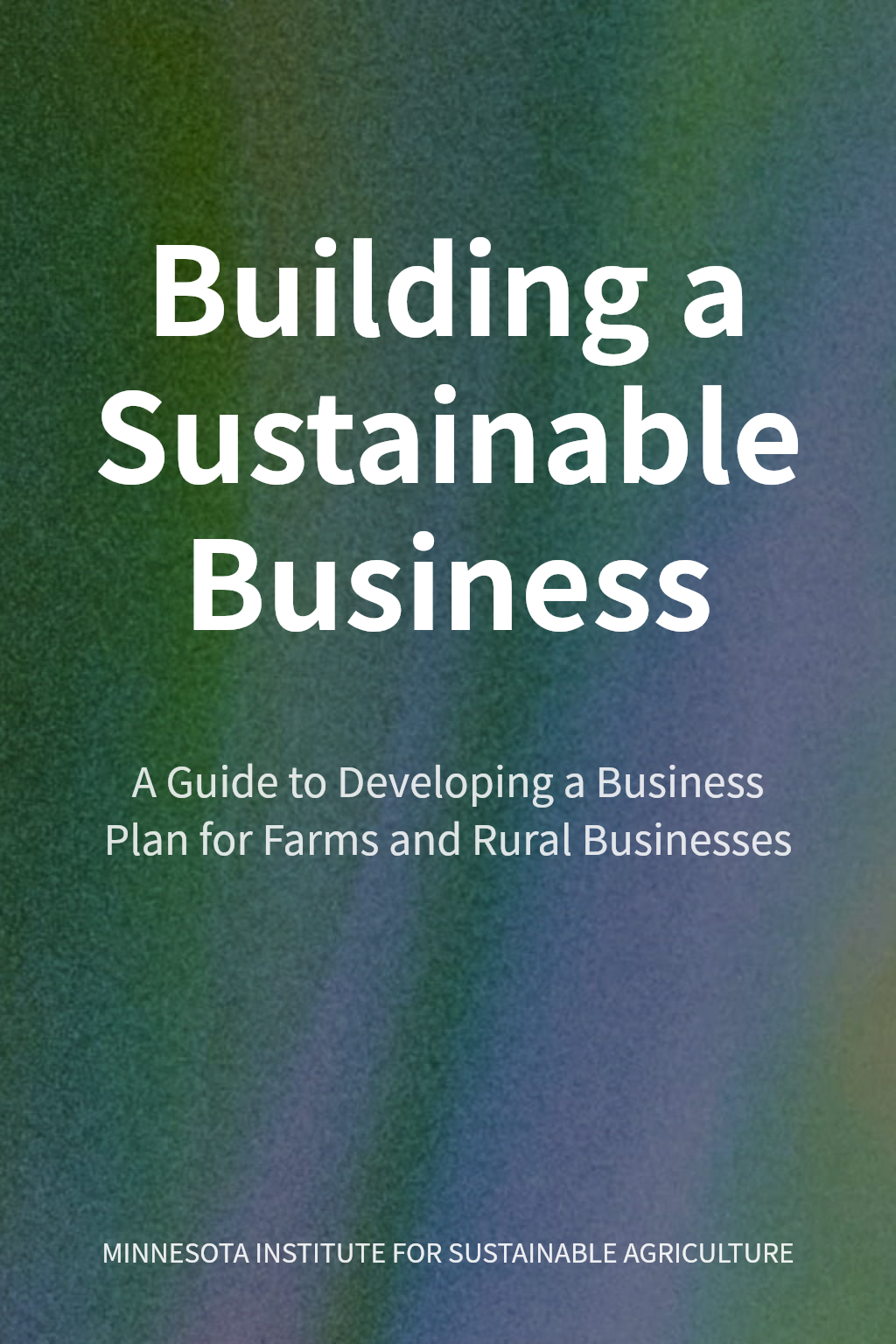 Building a Sustainable Business cover
