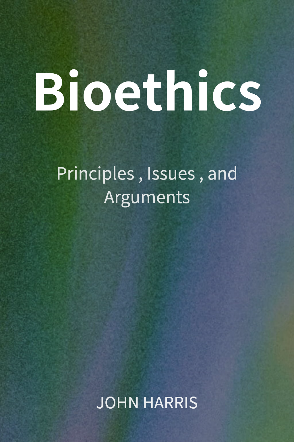 Bioethics cover