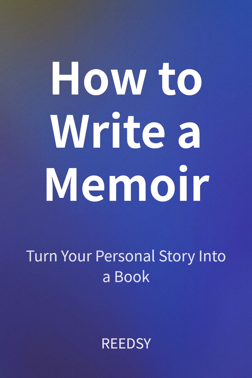 How to Write a Memoir cover