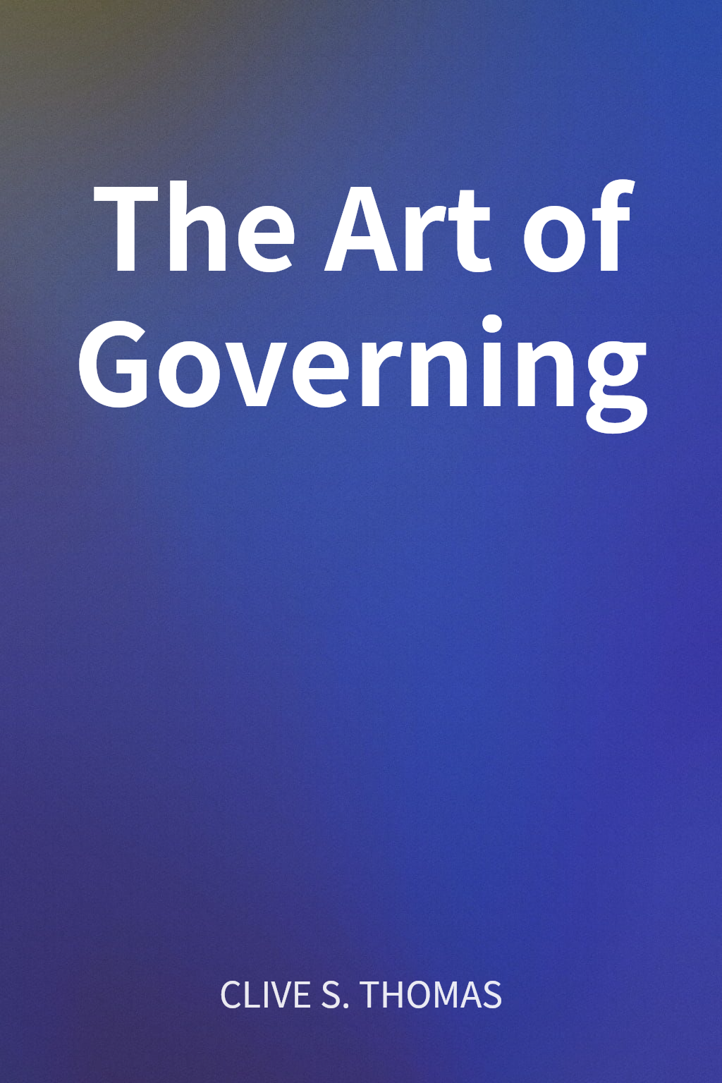 The Art of Governing cover