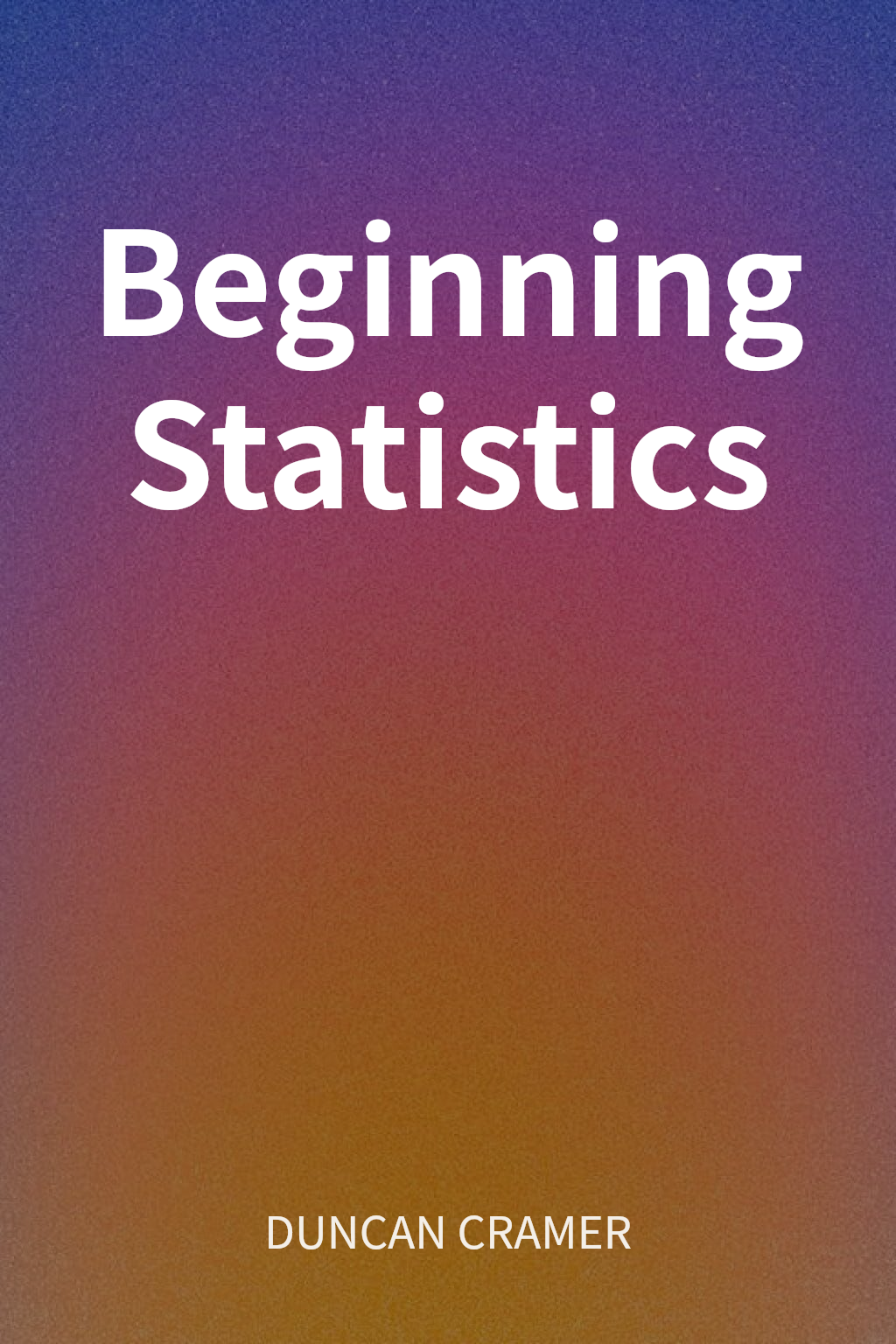 Beginning Statistics cover