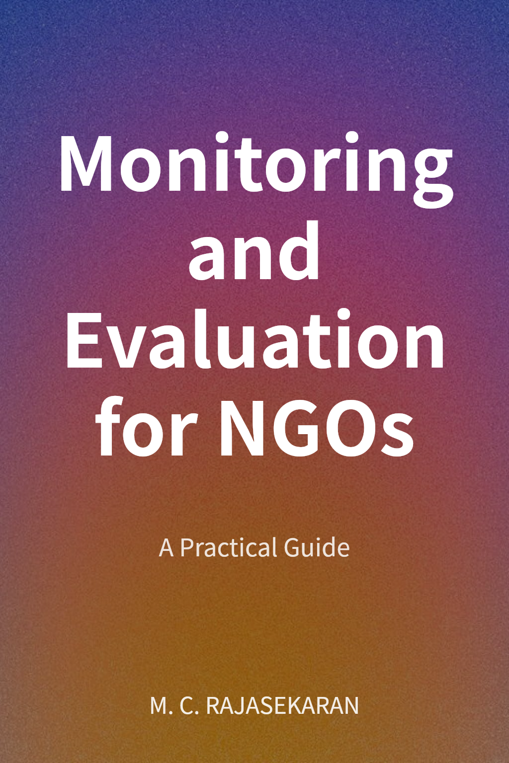 Monitoring and Evaluation for NGOs cover