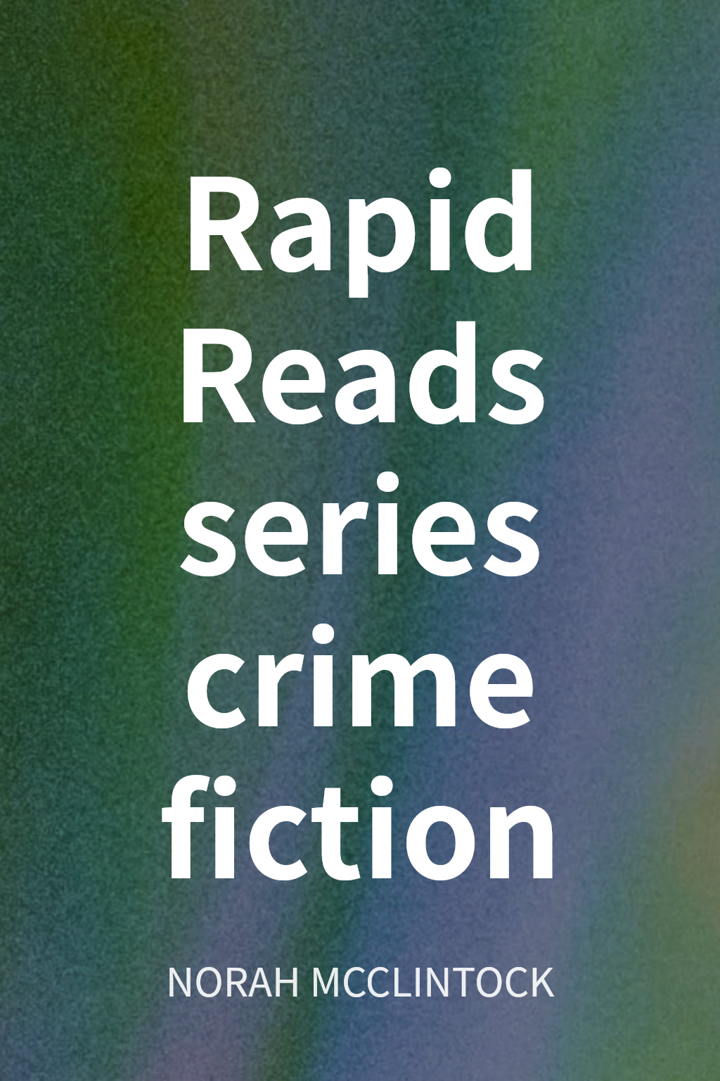 Rapid Reads series crime fiction cover