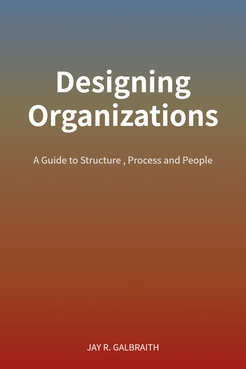 Designing Organizations cover