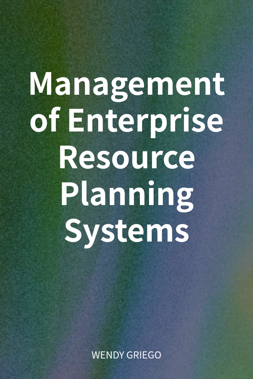 Management of Enterprise Resource Planning Systems cover
