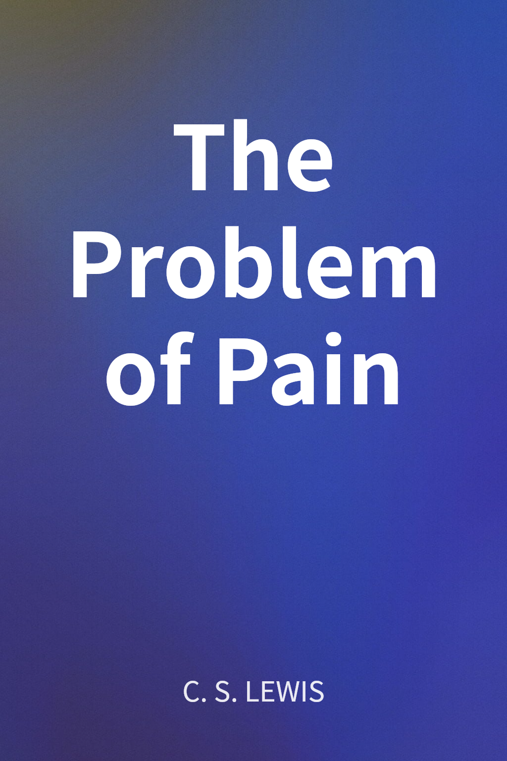 The Problem of Pain cover