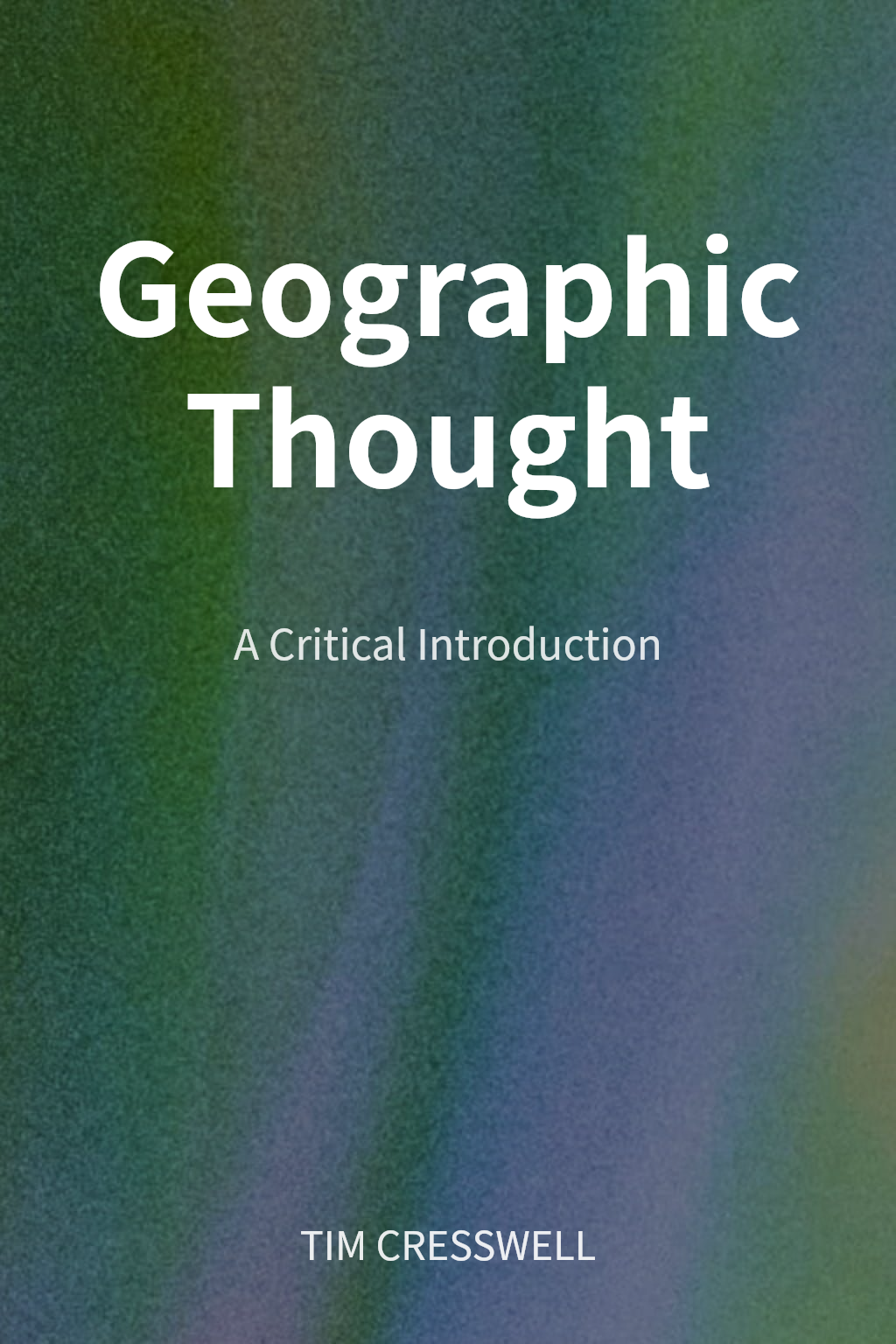 Geographic Thought cover