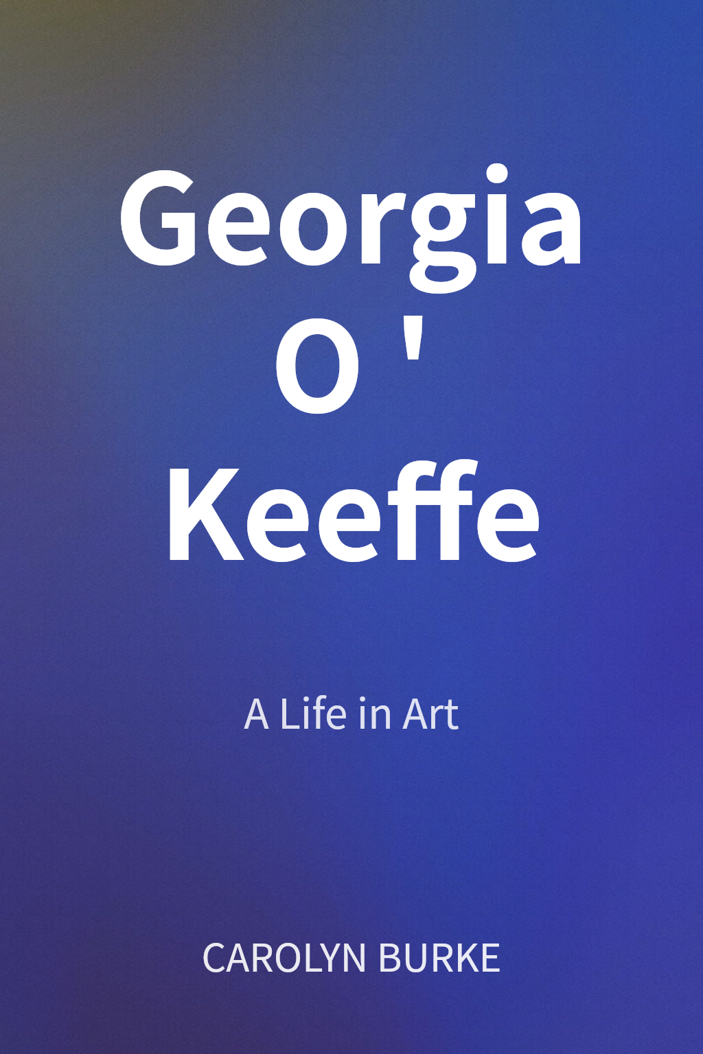 Georgia O'Keeffe cover